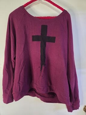 Bluenotes Sweatshirt with Black Cross Graphic